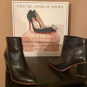 1.State Paven leather booties worn once, excellent condition.